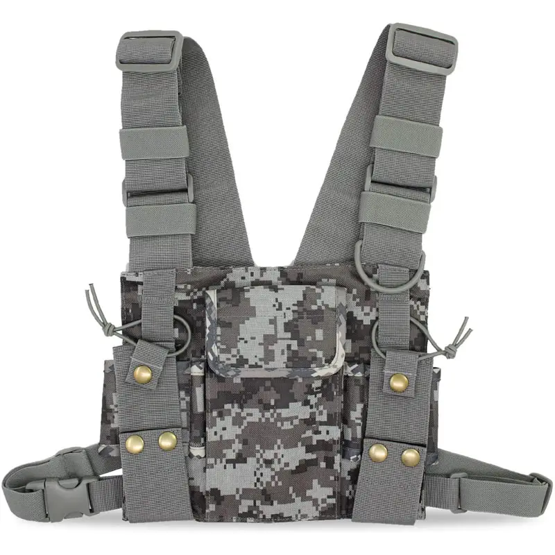 Outdoor Water Resistant Chest Bag For Men Lightweight Tactical Chest Rig Pouch Day Pack