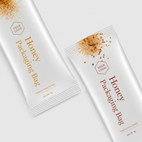 Sachets d'emballage alimentaire personnalisés avec logo imprimé, mini-sachets de miel en plastique thermoscellables avec encoches de déchirement pour liquides