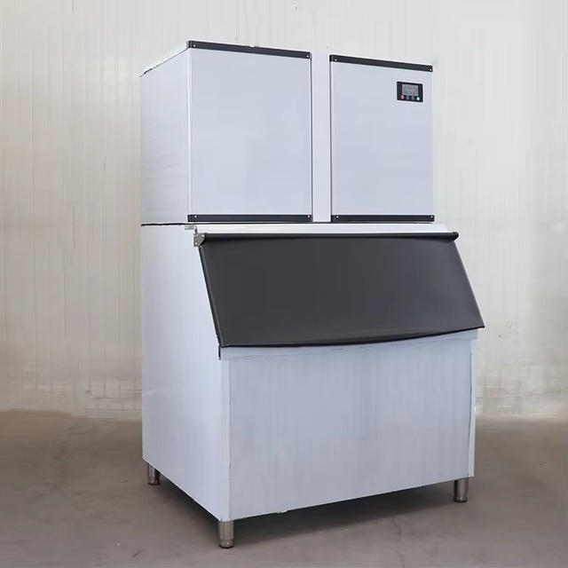 700-1000kg/24h Electric Industrial Flake Ice Maker Machine Water-Cooled Commercial Hotel Use