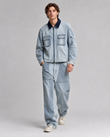 Ensembles de vestes en jean tissé boutonnées et de pantalons baggy MENGTU pour hommes, streetwear automne, qualité supérieure, bleu vintage