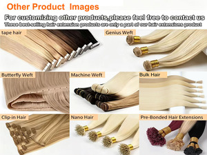 Extensiones de Cabello con Trama de Mariposa de Nueva Tendencia, 100% Alineadas con la Cutícula, Trama Invisible sin Costuras - Product Image 5