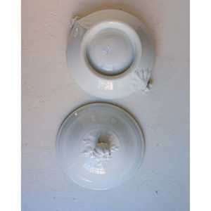 Elegante Tazón de Porcelana Blanca Esmaltada Francesa para Verduras, Tazones de Cerámica con Logotipo Personalizado para Servir en Bodas o Festividades, Diseño Cuadrado - Product Image 3