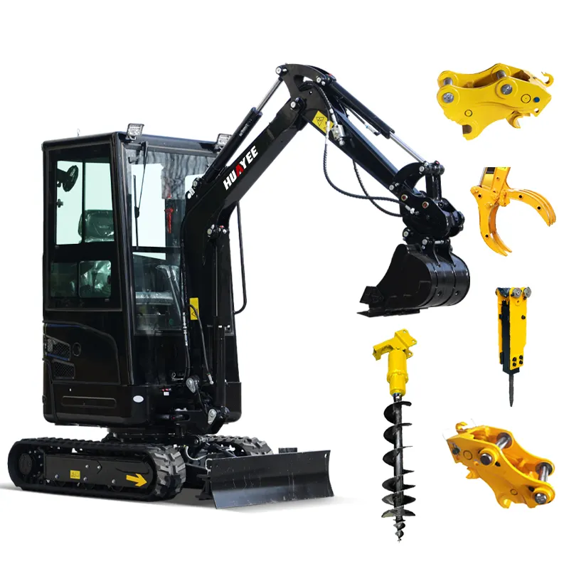 HUAYEE Recruit Agent Mini Crawler Excavator 2 Ton High Quality Mini Crawler Excavator Multifunctional Small Excavator Digger