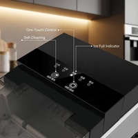 Nouvelle machine à glaçons électrique automatique, mini, portable, pour la maison, le dortoir, l'hôtel, en forme de balle, capacité de 10 à 20 kg/jour, avec poignée