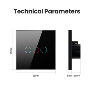 Para Tuya Smart <span class=keywords><strong>Touch</strong></span> <span class=keywords><strong>Switch</strong></span> 86 Tipo <span class=keywords><strong>Alexa</strong></span> Control de voz Wifi Teléfono Temporización remota 10A Max. Corriente 240V Max. Voltaje - Product Image 5