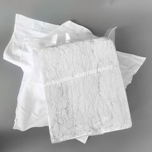 Chiffons de nettoyage en coton blanc de qualité supérieure, sans peluches, pour usage marin et industriel - Product Image 1