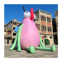 Personnage gonflable personnalisé, modèle géant, sculpture artistique de dessin animé, type ballon