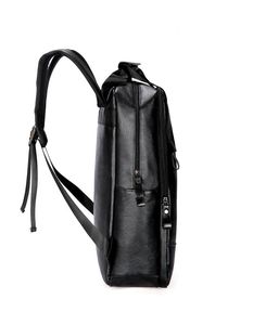 Custom logo School Mens <strong>Brown</strong> Leather <strong>Backpack</strong> - Product Image 4