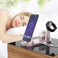 Reloj Despertador Digital con Cargador Inalámbrico 6 en 1, Carga Rápida de 15W para iPhone 13, Compatible con Auriculares Apple, 1 Puerto USB, 1 Puerto USB QI