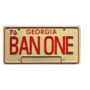 Gran oferta de fábrica, recuerdo personalizado, Vintage, aluminio, Metal, decorativo, número frontal, letra, novedad, placa de matrícula de coche en relieve - Product Image 1