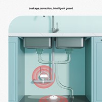 Alarme de fuite d'eau Zigbee, détecteur de fuite d'eau intelligent avec contrôle à distance via l'application Tuya Smart Home