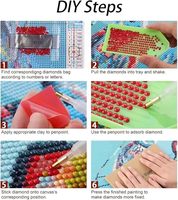 Peinture Diamant en Gros Grandes Tailles Kits pour Adultes DIY 5D Personnalisée Peinture Diamant Paysage Accessoires Décoration Murale