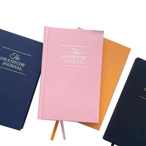 Agenda mensuel et hebdomadaire le plus vendu, carnet personnalisé imprimé en lin avec couverture rigide, papier offset, impression de livre de gratitude - Product Image 1