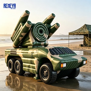 Système radar de missile gonflable léger avec emballage compact et patch réflecteur radar, idéal pour la location en exposition REMEYA - Product Image 1