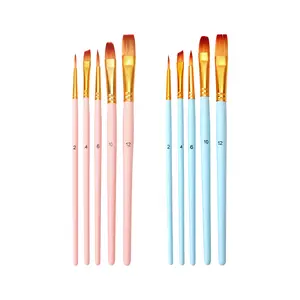 Set di pennelli per acquerello a forma di Macaron con 6 Gouache con pennello da disegno per bambini