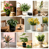 Ranting Buah Berry Merah Buatan 75cm dengan Daun Hijau, Buah Merah Realistis untuk Vas Dekorasi Bunga Rumah
