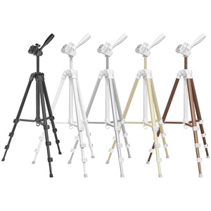 55Inch 140Cm Reizen Digitale Camera Statief Professionele Aluminium Hoge Telefoonstandaard Met Snelle Platen Mount Pan Head Voor Dslr Slr