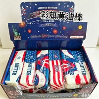 Jouet anti-stress en forme de bâton de beurre de Noël à rebond lent, texture douce et humide, unisexe, en boîte cadeau, pour les 15-35 ans