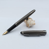 Stylos à bille en métal haut de gamme en laiton plaqué or CNC avec logo personnalisé Stylos à bille en métal doré en laiton fantaisie pour l'écriture Marque personnalisée disponible