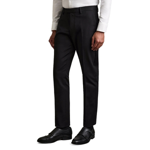 Pantalones chinos caqui personalizados para hombre, pantalones elásticos de algodón ajustados con decoración pintada de estilo informal - Product Image 1