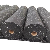 Rollo de Suelo de Caucho EPDM para Gimnasio, Tapete de Goma para Gimnasio, Rollo de Goma para Suelo de Gimnasio
