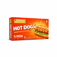 Boîte à Corndog en Carton Écologique de Qualité Alimentaire Personnalisée, Emballage pour Corndog Coréen, Boîte à Hot-Dog avec Insert