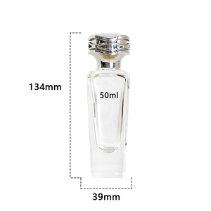 Wholesale clear Irregularity Glass Perfume <b>Spray</b> <b>Bottle</b> 50ml 100ml Gold Cap Crimp <b>Empty</b> Perfume <b>Bottle</b> with Gift Box - Product Image 6