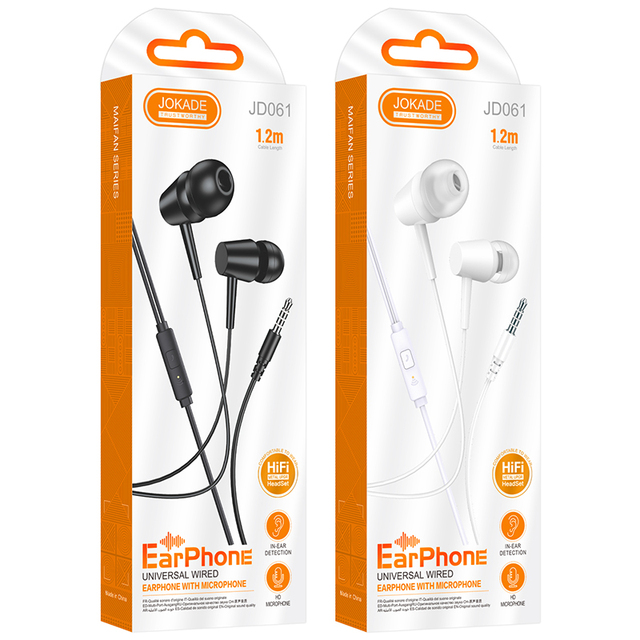 Kakusiga/kaku. JD061 MAIFAN Hot Sale Wired Earphones Universal Wire Control 3.5mm Earphone with Mic