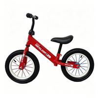 Grand stock de vélos d'équilibre pour enfants, style sport, avec cadre rouge et pneus en caoutchouc, vente en gros pour les distributeurs de détail