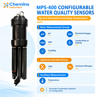 Sonde de qualité de l'eau en ligne MPS-400 avec nettoyage automatique, options de capteurs pH, OD, Turbidité, EC, protection IP68, sortie RS-485 pour
