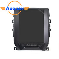 Tesla Gaya Vertikal Layar Android Control Mobil Online Dvd Radio Player Video For Toyota Reiz MARK X 2012-2017 GPS Navigasi