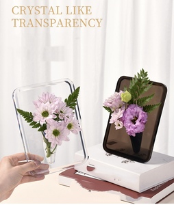 Jarrón de Acrílico para Fotos al por Mayor, Moderno, Artístico, para Flores, Soporte para Plantas de Escritorio, para Oficina, Hogar, Regalo, Centro de Mesa para Bodas - Product Image 4