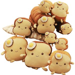 En stock, vente en gros de haute qualité, <span class=keywords><strong>petit</strong></span> jouet en peluche moelleux et drôle en forme de pain long tranché, motif <span class=keywords><strong>beurre</strong></span>, mignon et kawaii - Product Image 1