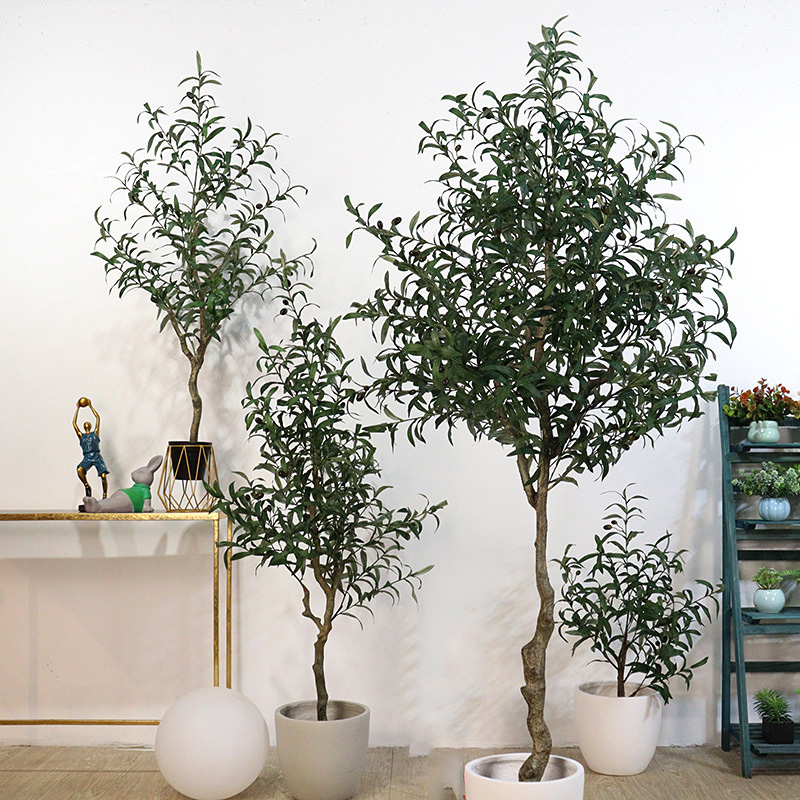 faux big olive tree
