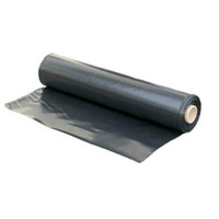 Bâche en polyéthylène noir PE pour la construction, 4 m x 50 m