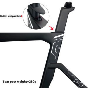Telaio per Bicicletta a Scatto Fisso <span class=keywords><strong>Cypher</strong></span> Carbon 700C, Velocità Singola, Freno a V, 2kg - Product Image 3