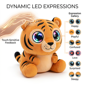 Peluche Tigre Parlant IA, Alimentée par ChatGPT, Éducation Précoce Multilingue, Conception Personnalisée, <span class=keywords><strong>Jouet</strong></span> Interactif Intelligent et Doux, Cuteyeah - Product Image 3