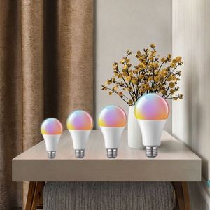 ETL Approved Smart Home RGBW <b>LED</b> A19 Bulb Wi-Fi Control E26 Base Lighting for Home or Office - Product Image 3
