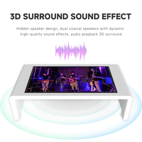 Nouvelle table tactile intelligente 65 pouces avec écran capacitif Android USB WiFi, table multimédia pour l'enseignement en maternelle avec support court pour enfants