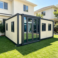 Prix d'usine en gros – Maison conteneur préfabriquée détachable et extensible de 10 à 40 pieds, résistante à l'humidité, cabine conteneur pliable