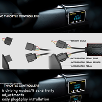 Contrôleur électronique de réponse du gaz TROS WTV 6 modes 9 niveaux pour voiture, booster d'accélération stable compatible avec tous les véhicules MT et AT