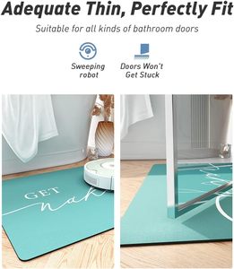 Diatomo personalizzato in cotone morbido asciugatura rapida <span class=keywords><strong>grande</strong></span> hotel in silicone super assorbente per bambini veloce asciutto antiscivolo carino tappetino da <span class=keywords><strong>bagno</strong></span> - Product Image 4