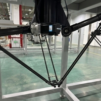 Robot Paralelo Delta Programable de 4 Ejes WD800 con Diámetro de Trabajo de 800 mm para Clasificación Rápida de Sobres y Cápsulas