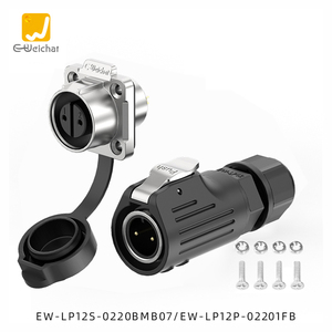 E-Weichat电源IP67 <span class=keywords><strong>2</strong></span> <span class=keywords><strong>3</strong></span> 4 5 6 7 8针工业电连接器LP12 M12防水航空工业电源连接器 - Product Image 2