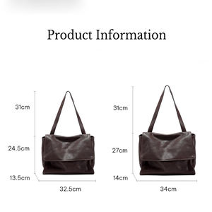 Bolso de Mano de Cuero Genuino para Mujer, Nuevo Modelo 2026, Piel de Vaca de Primera Capa, Estilo Retro, Gran Capacidad, para Viajes Diarios, Bandolera, Bolso Cruzado, Tipo Postal - Product Image 2