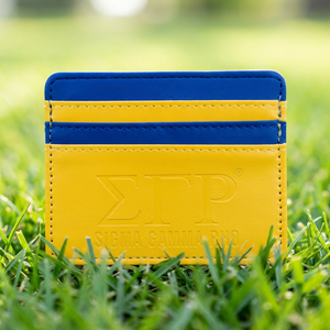 Cartera y Monedero <span class=keywords><strong>de</strong></span> Cuero PU con Logotipo <span class=keywords><strong>de</strong></span> la Hermandad Griega Delta <span class=keywords><strong>Sigma</strong></span> Theta en Relieve Rojo y Blanco para Damas, Porta Tarjetas <span class=keywords><strong>de</strong></span> Crédito e Identificación - Product Image 2