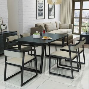 6 Chairs Living Room Solid Wood <strong>square</strong> Elegant Wooden <strong>Dinning</strong> <strong>Table</strong> - Product Image 2