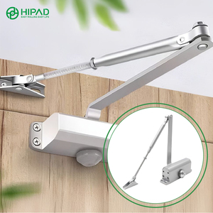 Cierrapuertas de Aluminio con Velocidad Ajustable, Sistema de Herrajes Todo en Uno para Puertas de Vidrio, Proyectos de Apartamentos y Villas - Product Image 1
