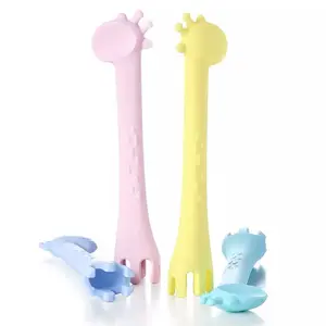 Factory Price Silicone Baby Feeding Spoon for Toddler Kids Meal