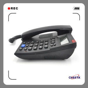 Téléphone <span class=keywords><strong>fixe</strong></span> filaire avec fonction mains libres, couleur noire, pour bureau et hôtel, avec identification de l'appelant, téléphone filaire LAN PSTN - Product Image 5